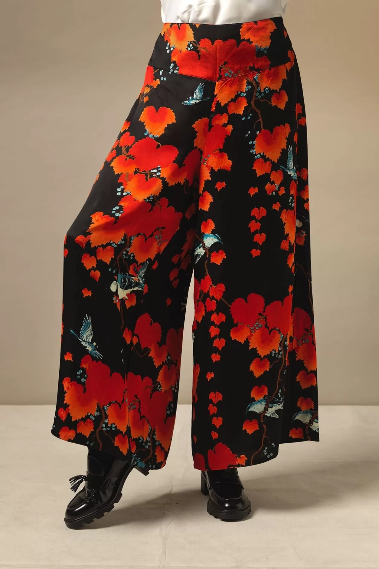 Women One Hundred Stars Acer Black Palazzo Pant