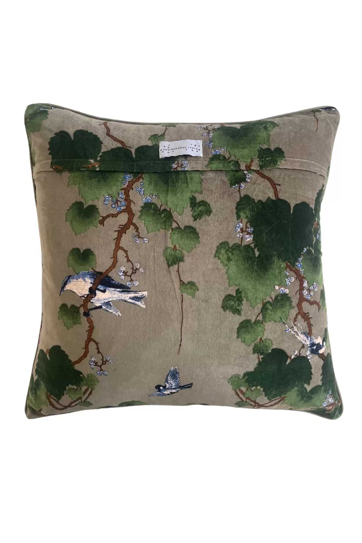 One Hundred Stars Acer Stone Velvet Cushion