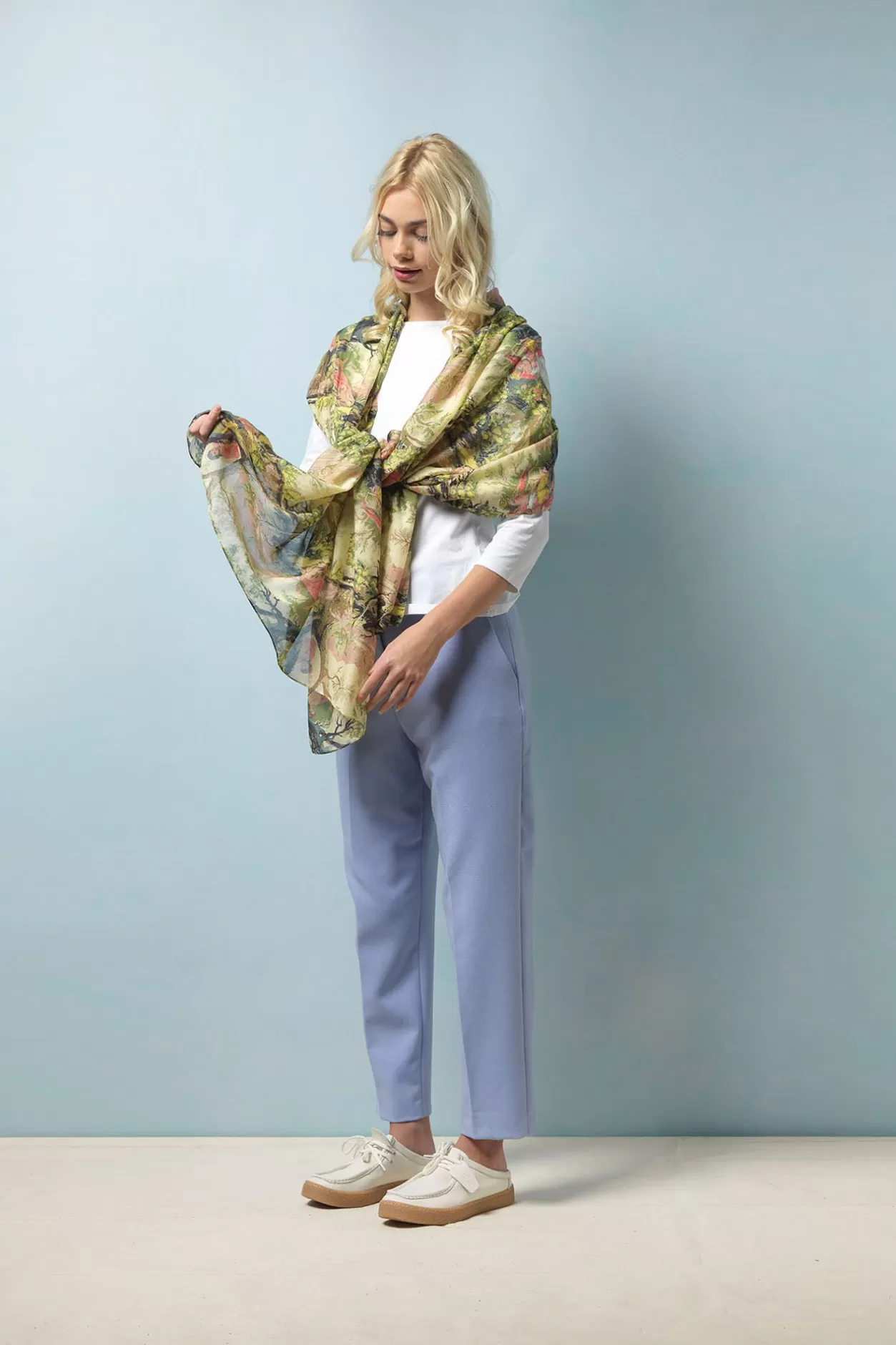 One Hundred Stars Country Toile Scarf