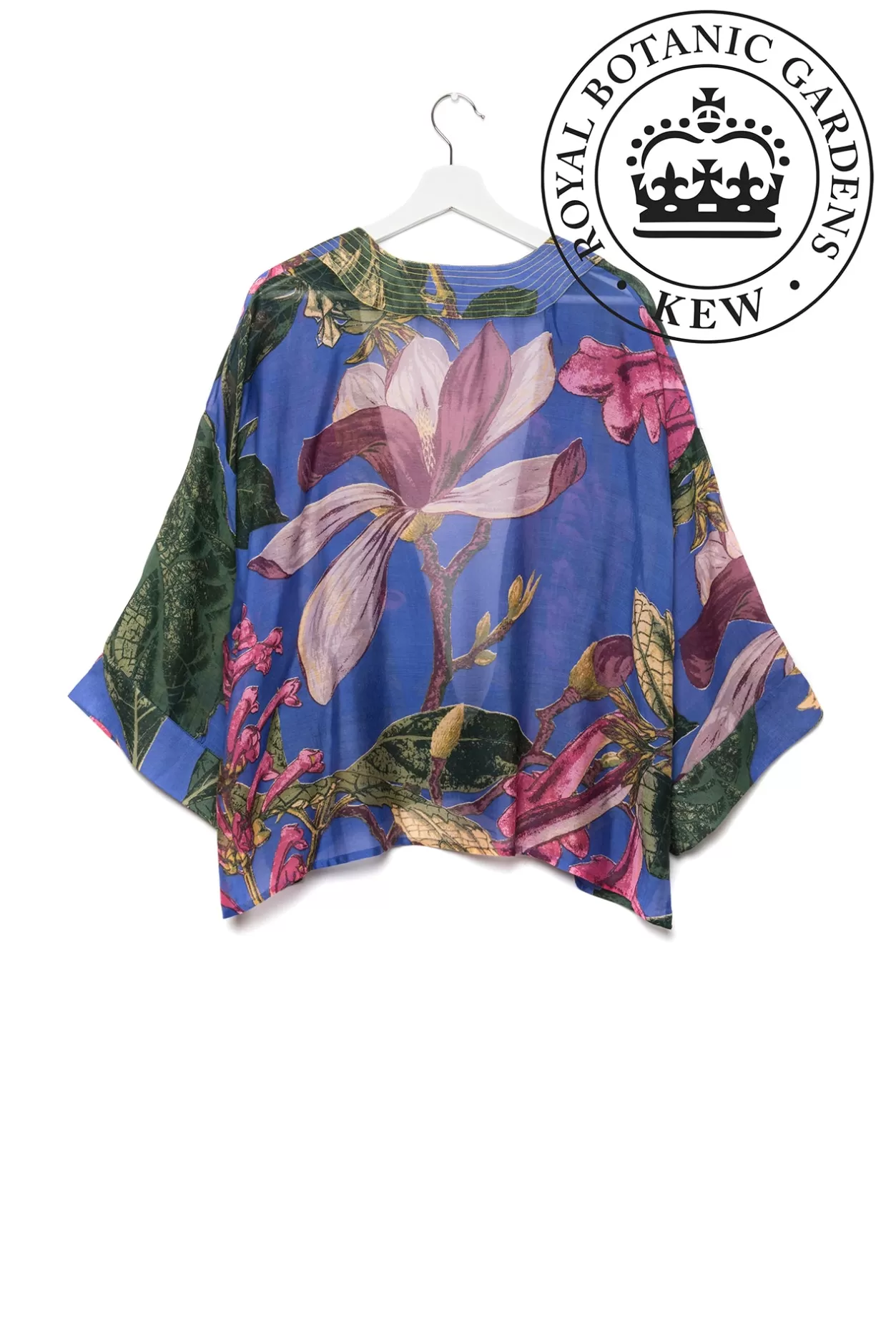 Women One Hundred Stars Kew Magnolia Purple Kimono