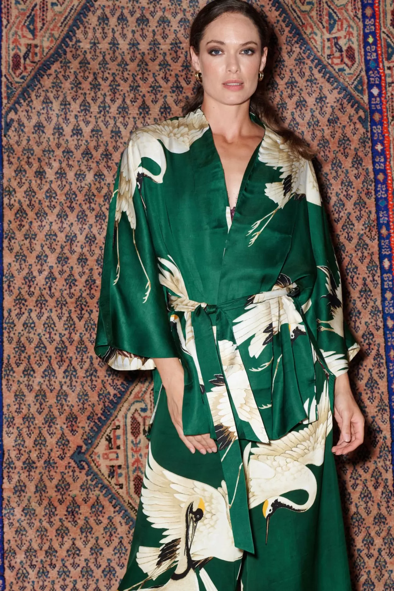 Women One Hundred Stars Stork Forest Palazzo Pant